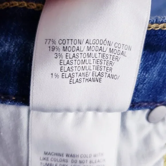 Hudson Nico Super Skinny Distressed High Rise Denim Blue Jeans Women's Size‎ 30 - Picture 10 of 10